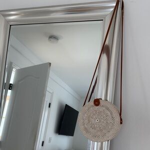 Bali White and Brown Crossbody Bag